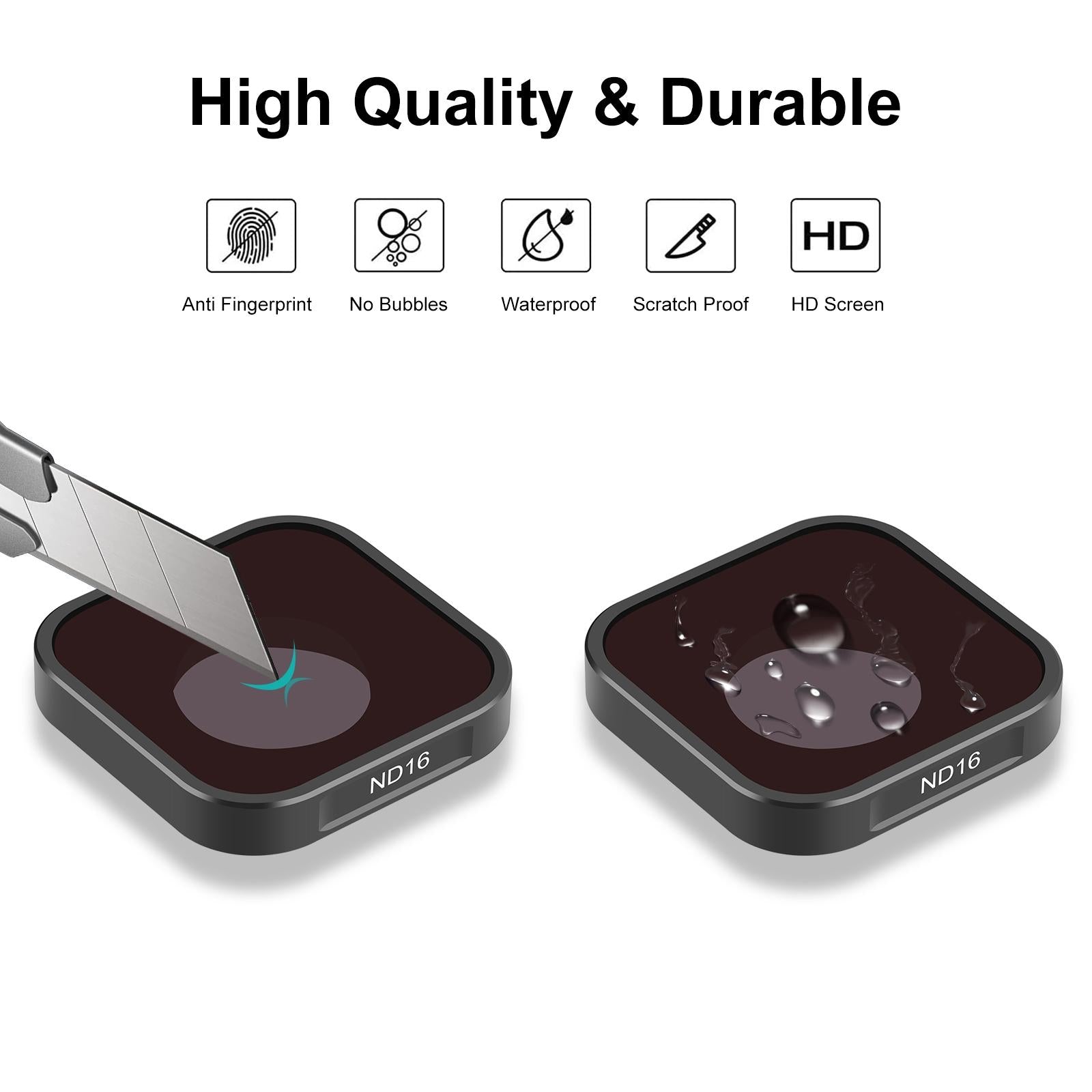 Compatible with Hero12 / 11 / 10 / 9 Gopro Action Camera Lens Filter 3