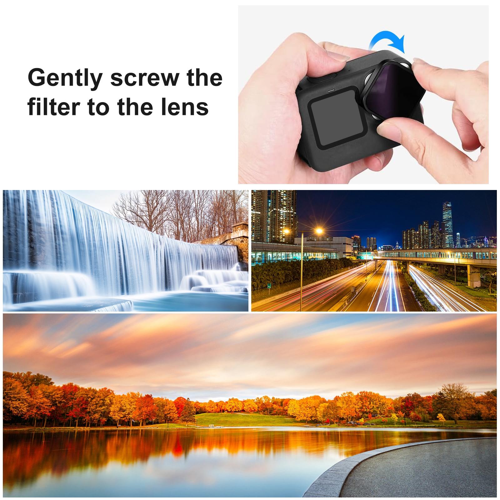 Compatible with Hero12 / 11 / 10 / 9 Gopro Action Camera Lens Filter 6
