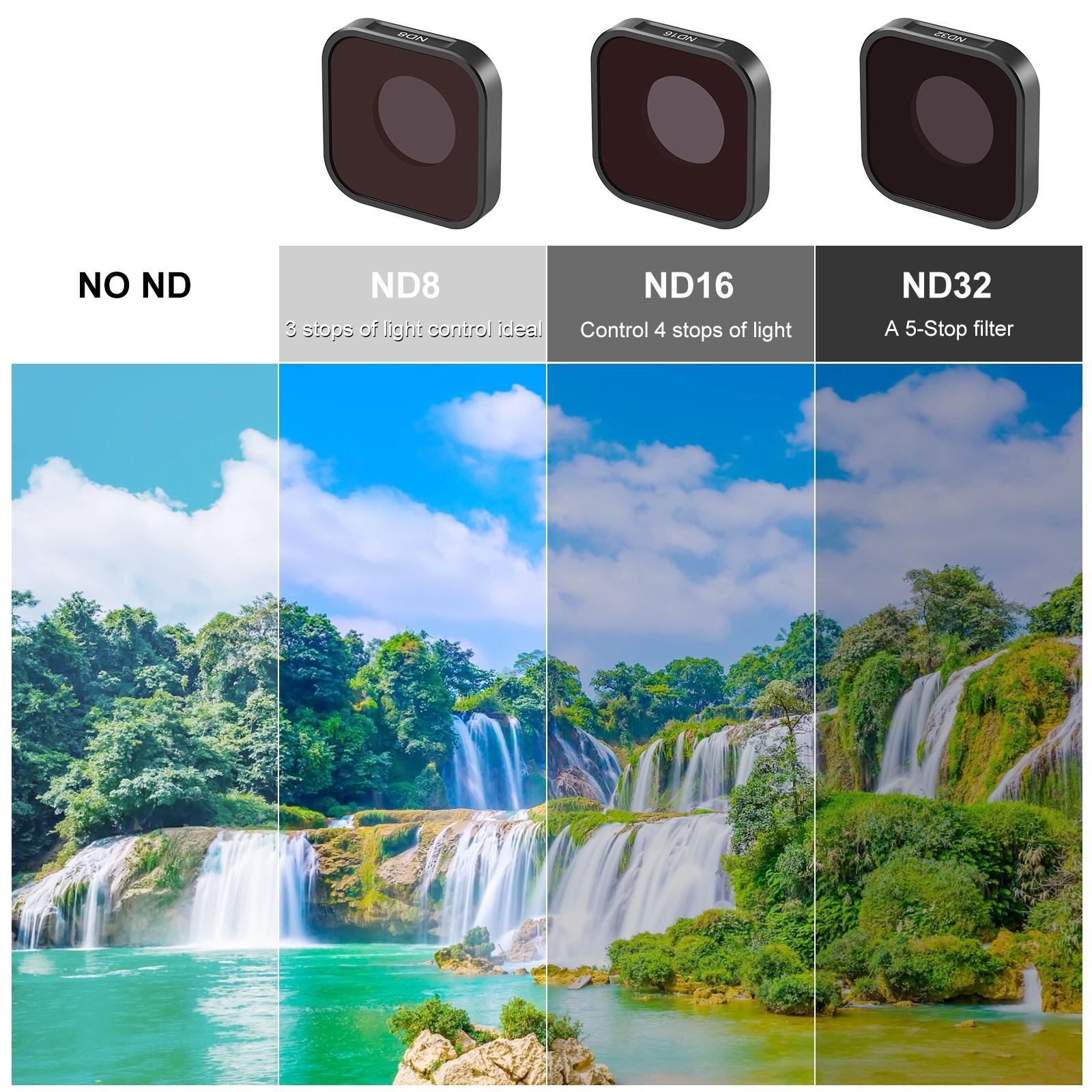 Compatible with Hero12 / 11 / 10 / 9 Gopro Action Camera Lens Filter 7