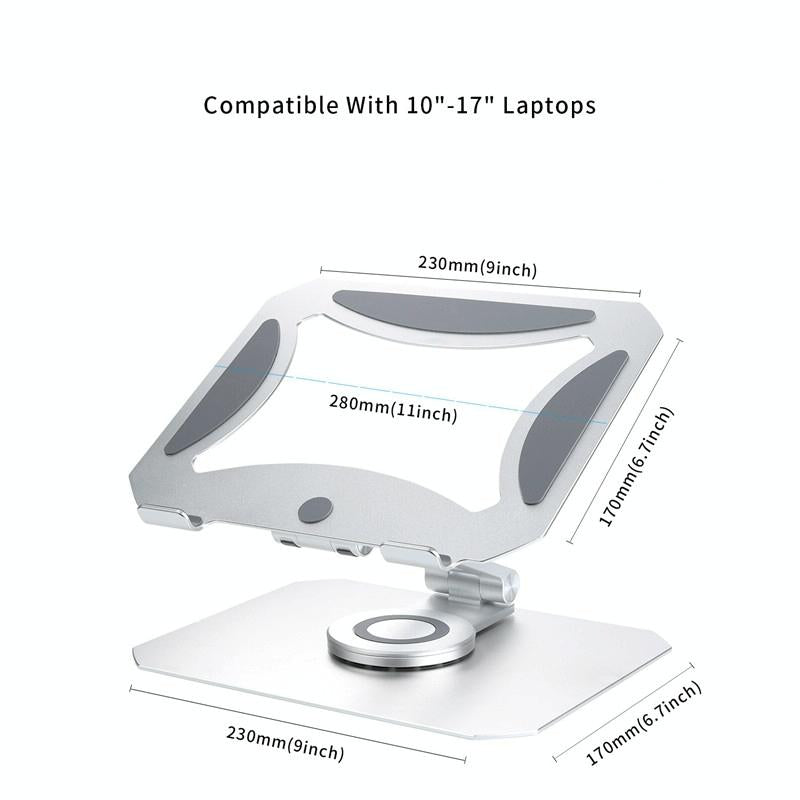360 Degree Rotating Aluminum Laptop Stand - Heat Dissipation 5
