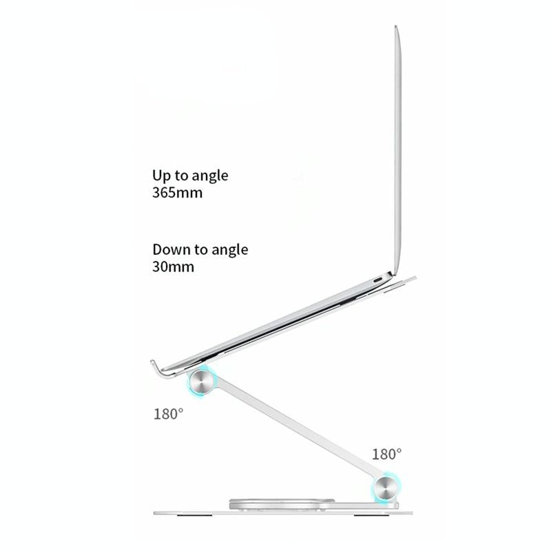 360 Degree Rotating Aluminum Laptop Stand - Heat Dissipation 6