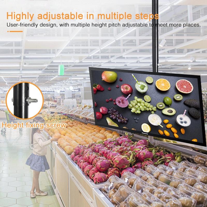 Adjustable Single Screen Tv Wall / Ceiling Mount - 32-65 Inch 0.5-2m Range 8