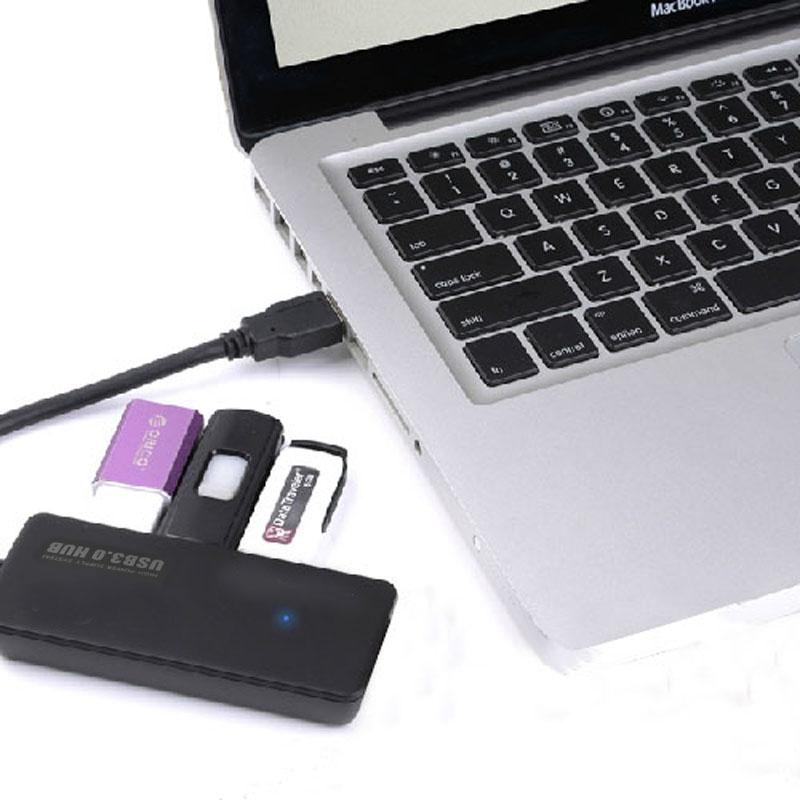 4-Port Usb 3.0 Hub Portable High-Speed Led Hot-Swap 7