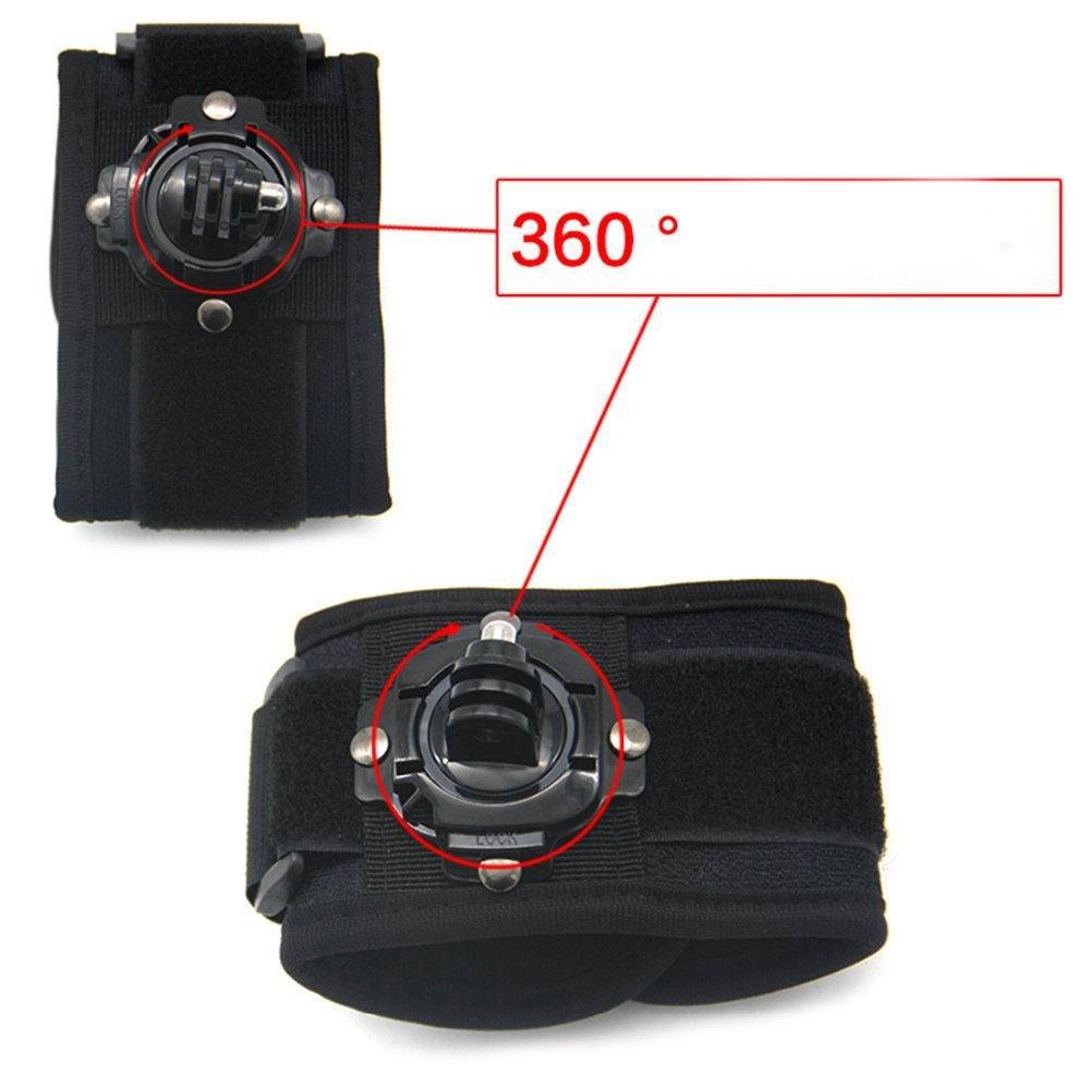 360 Degree Rotation Hand Camera Wrist Strap Mount - Gp144 3