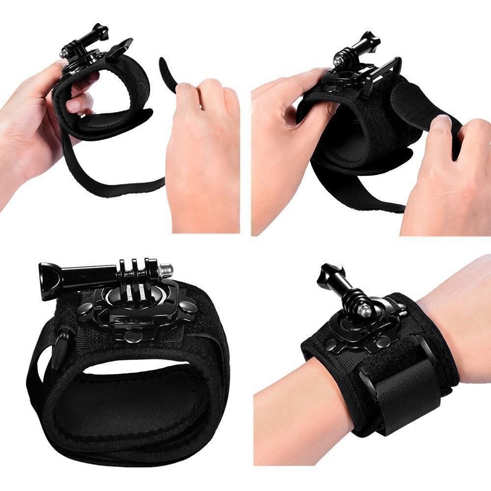 360 Degree Rotation Hand Camera Wrist Strap Mount - Gp144 6