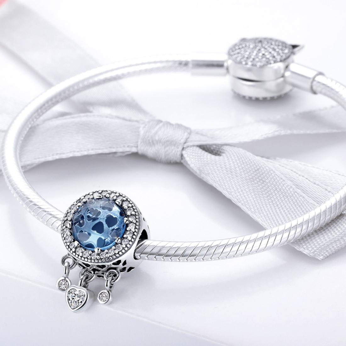 925 Sterling Silver Blue Beaded Bracelet Kit Pure Accessories 8