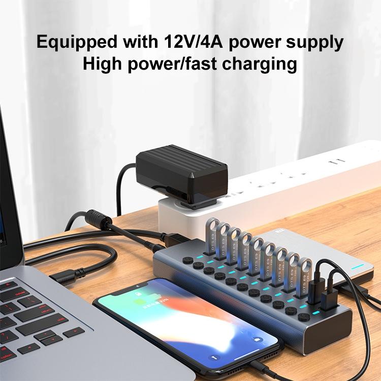 11-In-1 Usb 3.0 Hub With Switch & Power Supply 5