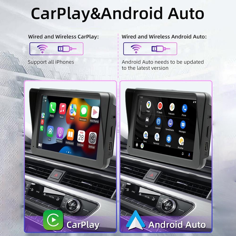 7 Inch Wireless Carplay Mp5 Player With Mobile Phone Interconnection 3