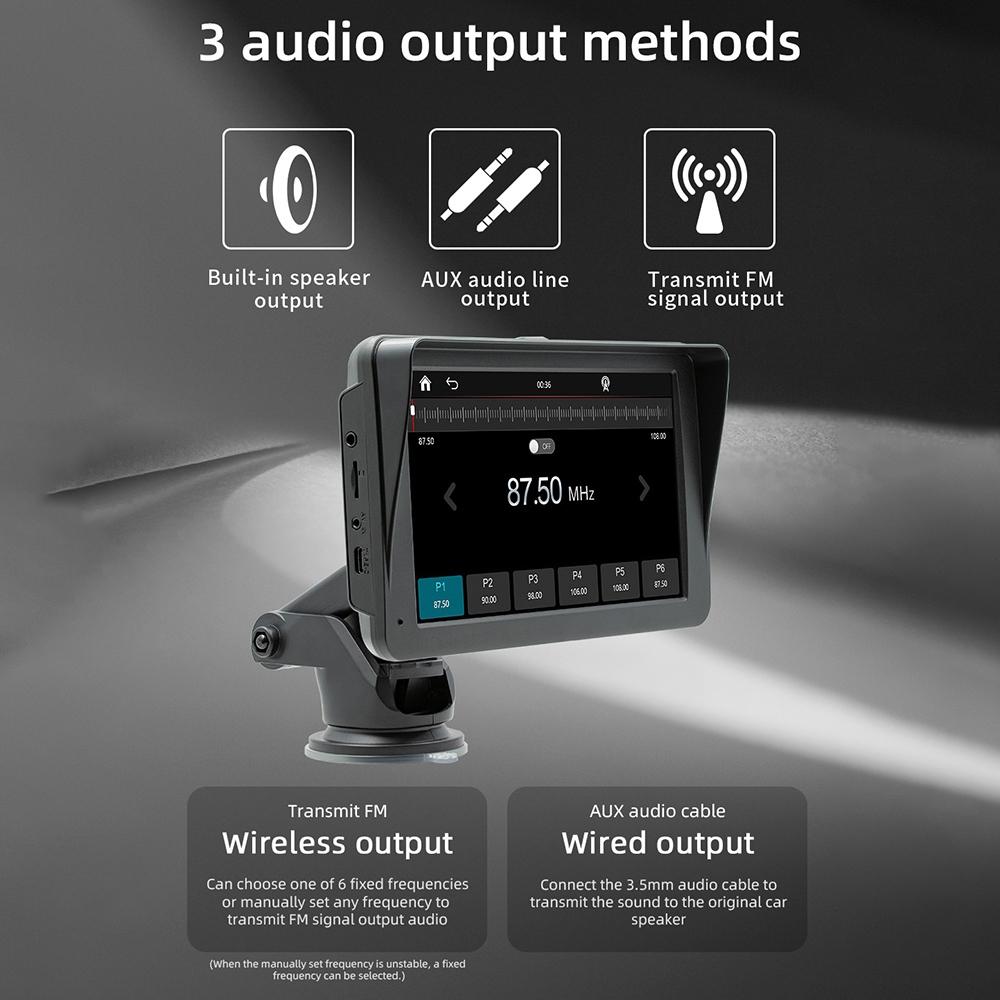 7 Inch Wireless Carplay Mp5 Player With Mobile Phone Interconnection 7