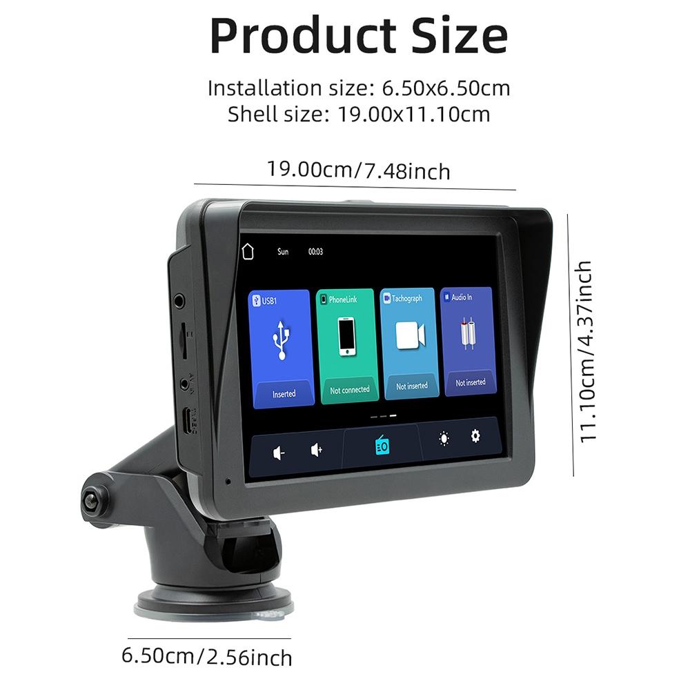 7 Inch Wireless Carplay Mp5 Player With Mobile Phone Interconnection 9