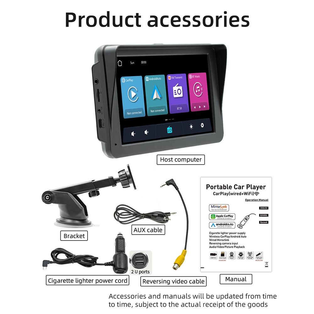 7 Inch Wireless Carplay Mp5 Player With Mobile Phone Interconnection 10