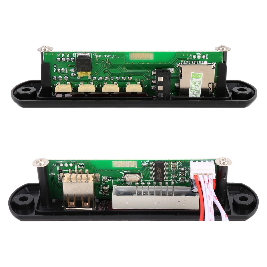 12V Car Mp3 Player Board W / Fm Radio Bluetooth Recording - Usb Tf Aux 4