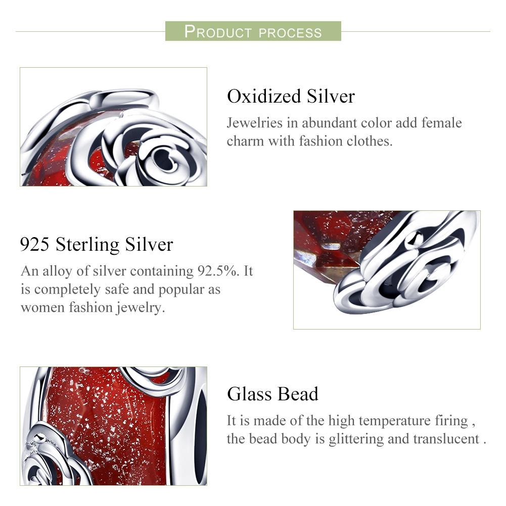 925 Sterling Silver Pure Glass Bead Bracelet Kit 5