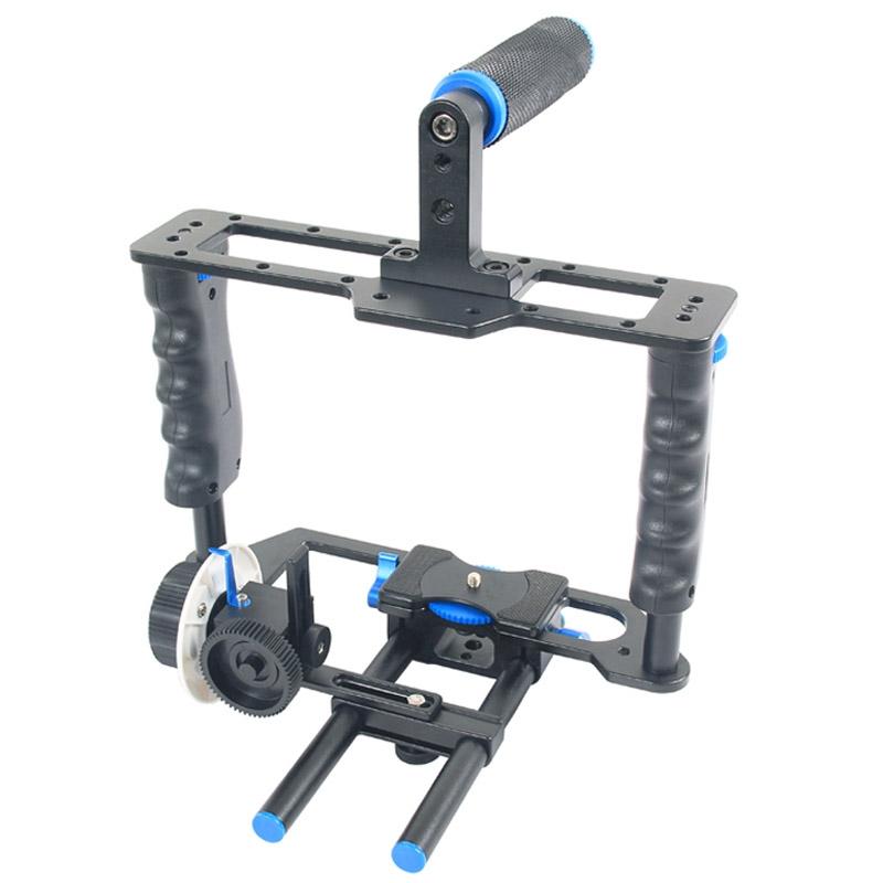Large Handle Camera Cage & Matte Box Kit For Dslr / Video Camera 6