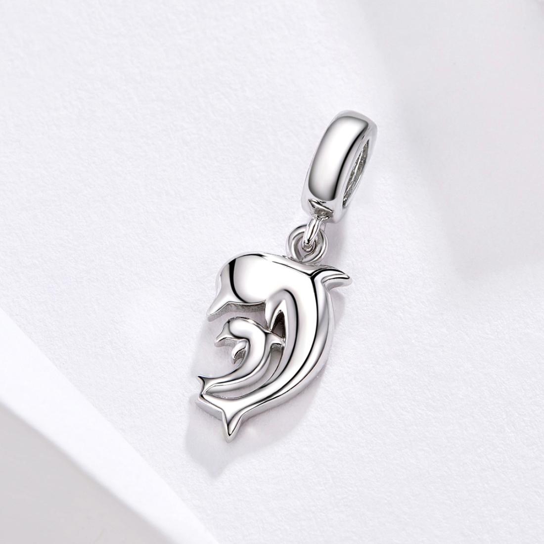 925 Sterling Silver Dolphin Pendant For Bracelet Or Necklace 3
