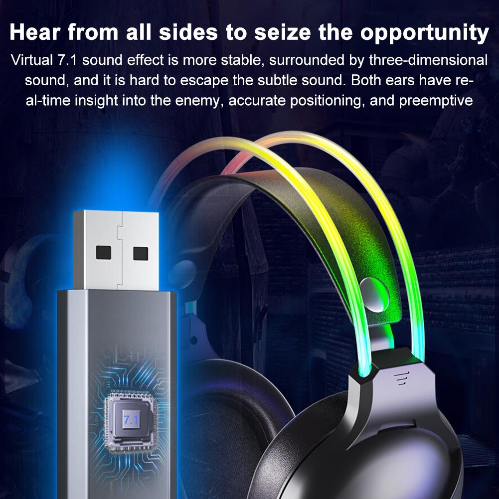 Rgb Gaming Headset With Wired Connection 3