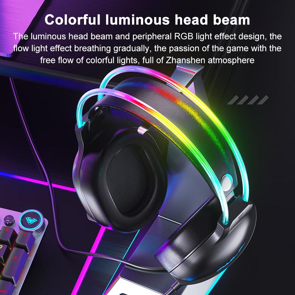 Rgb Gaming Headset With Wired Connection 5