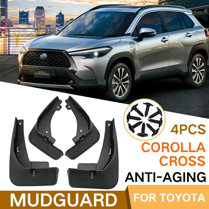 For Toyota Corolla Cross 2020 4Pcs / Set Car Auto Soft Plastic Splash Flaps Fender Guard 3