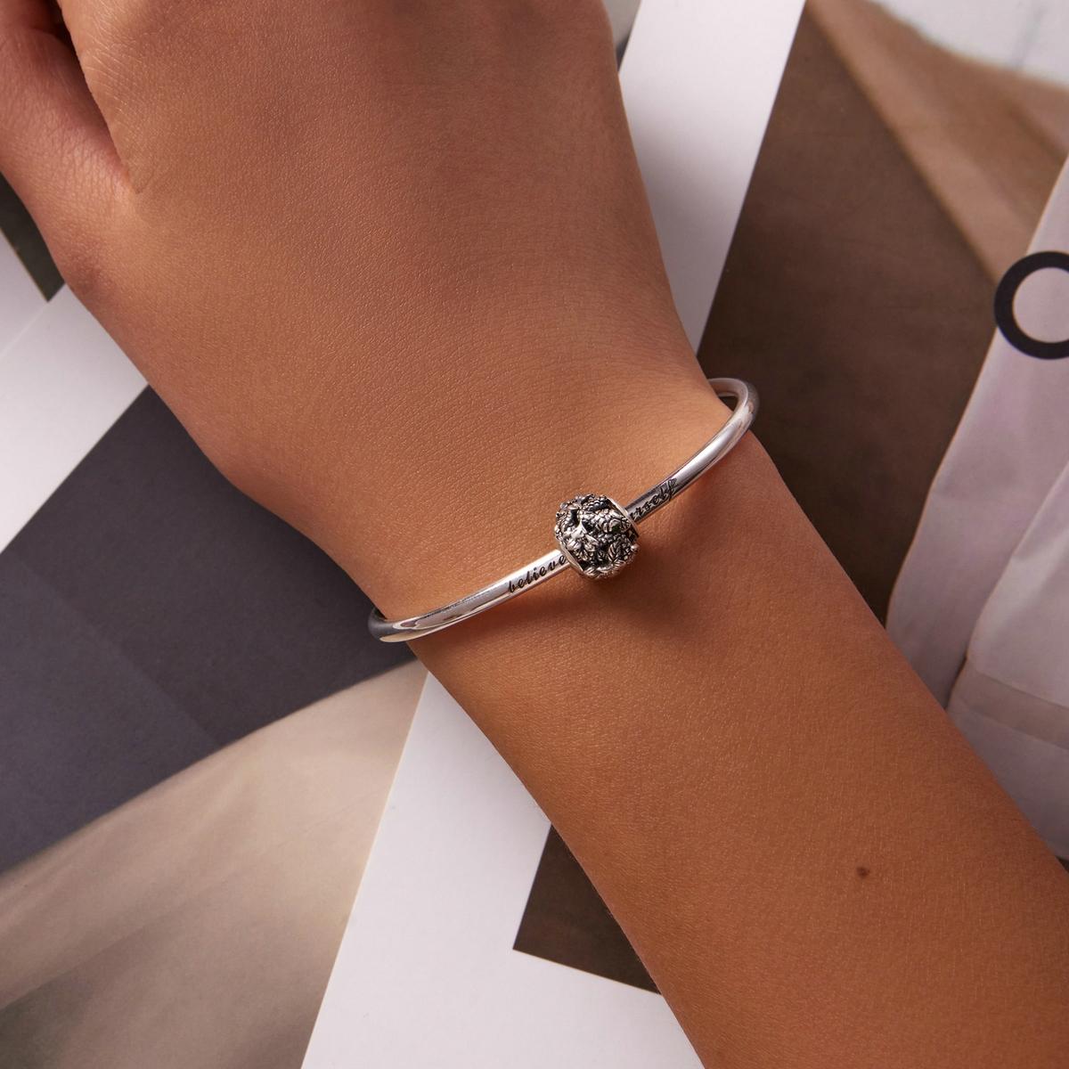 925 Sterling Silver Retro Snake Bead Bracelet / Necklace Accessory Set 8