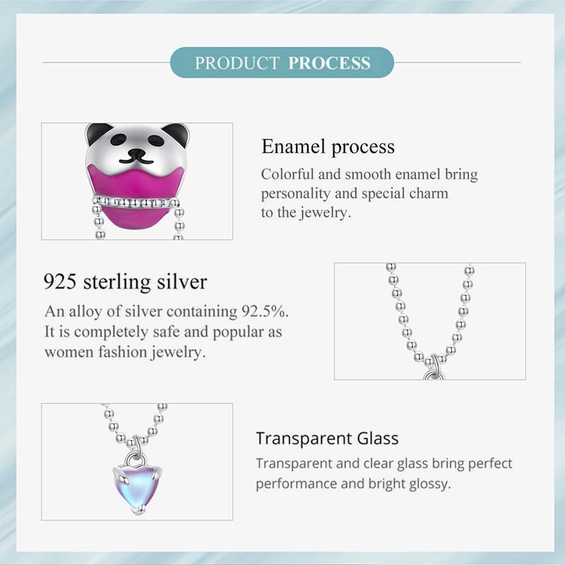 925 Sterling Silver Adorable Hot Air Balloon Bracelet Charm 4