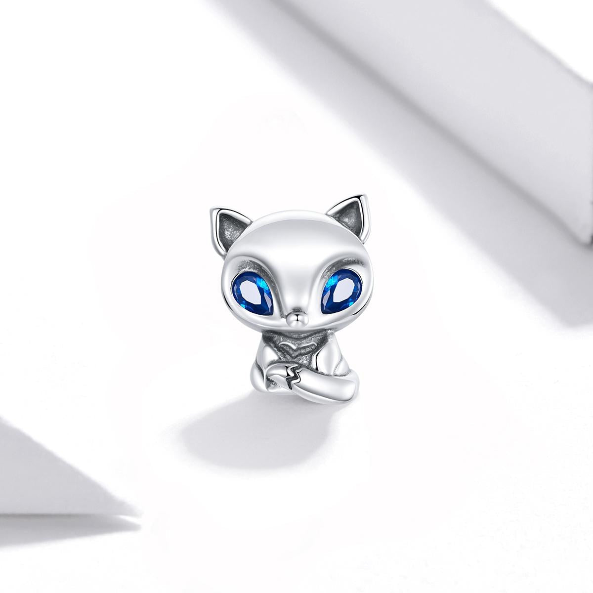 925 Sterling Silver Charming Fox Bead For Diy Bracelets & Necklaces 3