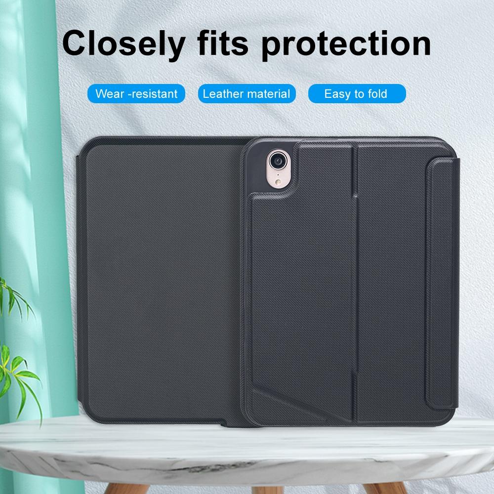 Split Type Bluetooth Keyboard Leather Case For Ipad Mini6 With Touch Backlight 6