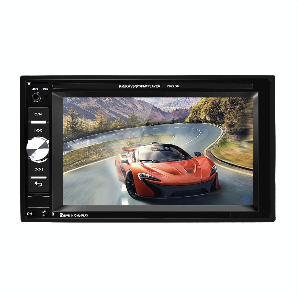 6.2 Inch Car Dual Din Hd Mp5 Player W / Bluetooth Fm Phone Link Tf Card & Remote