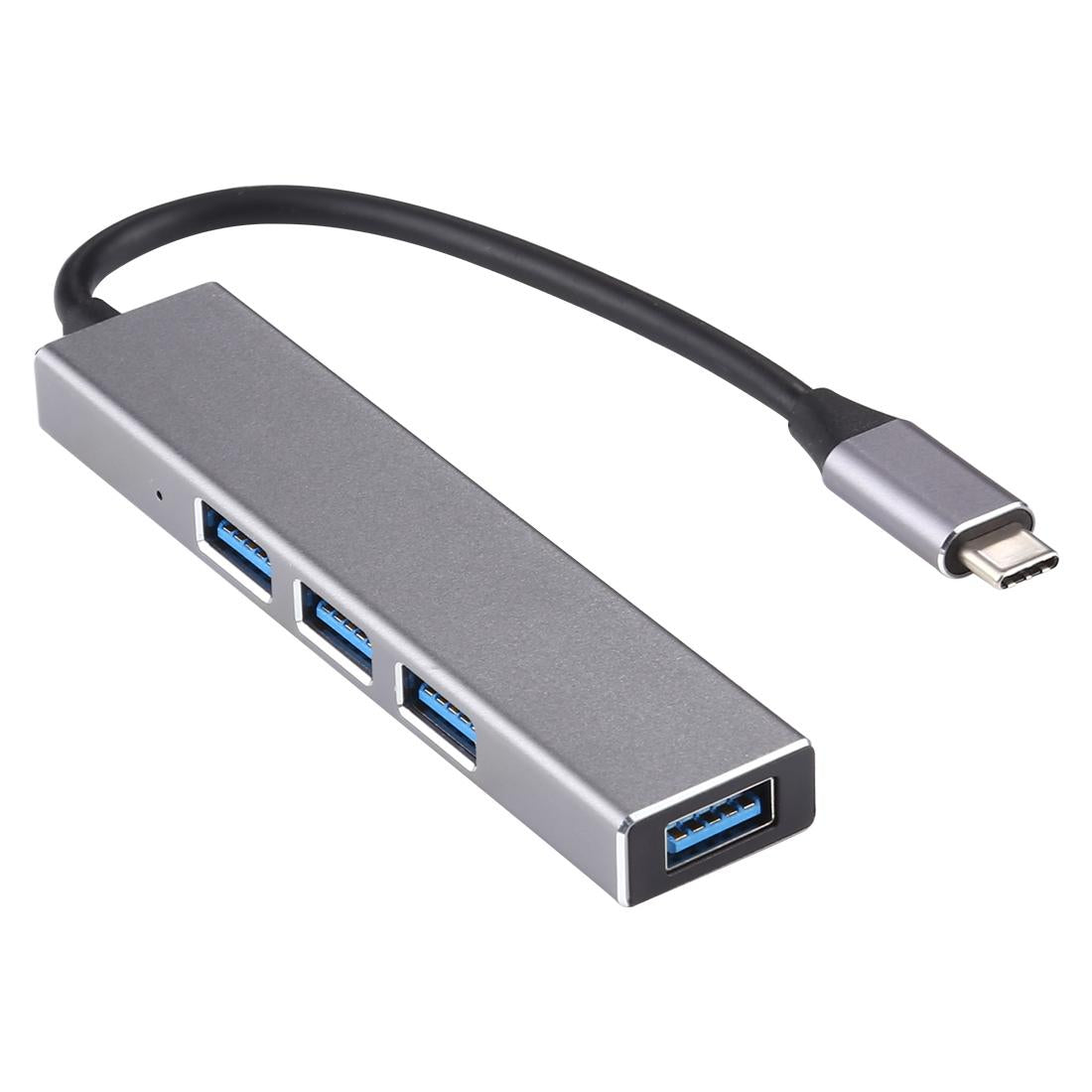 4-Port Usb-C Aluminum Alloy Hub With Led Indicator 3