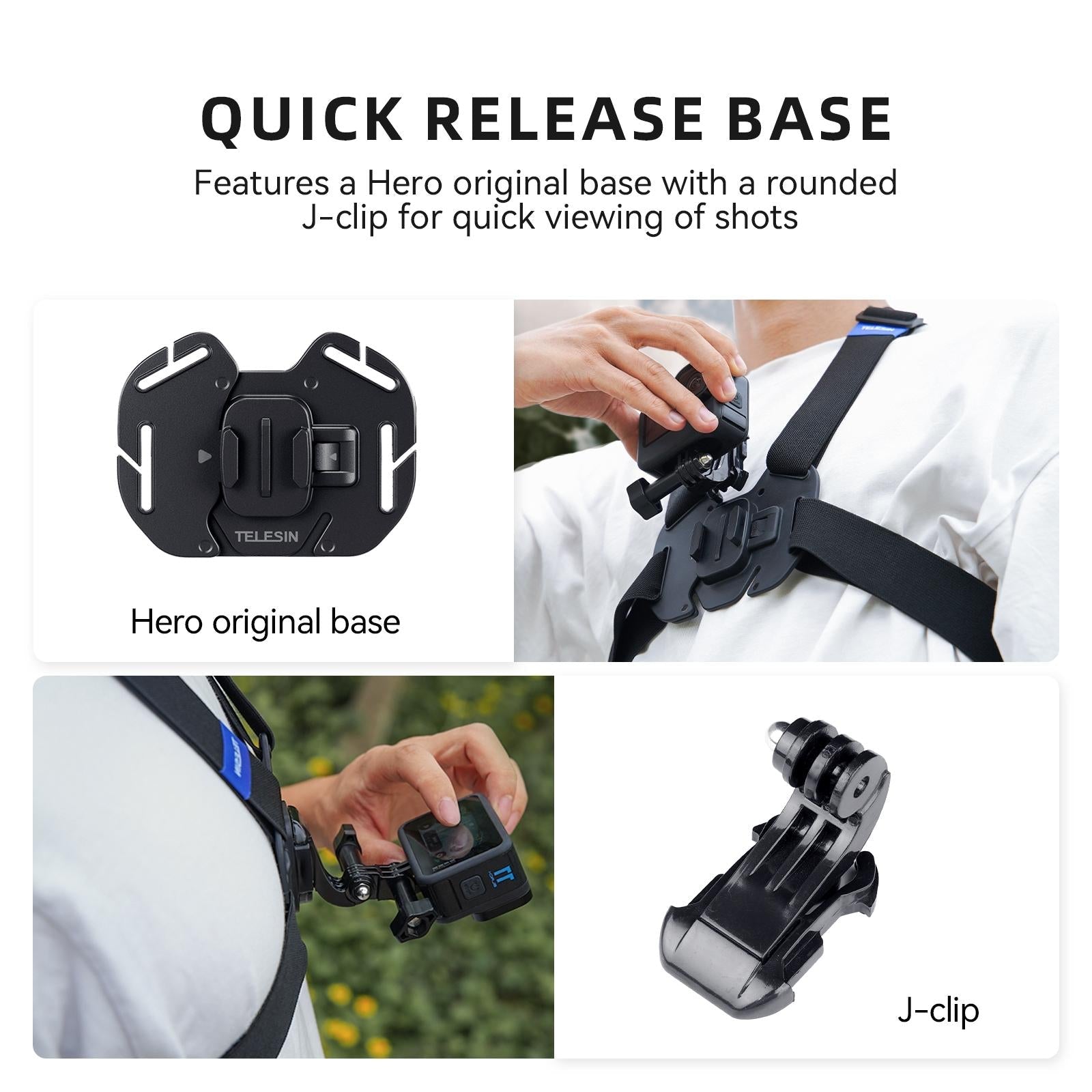 Action Camera Chest Strap Mount Belt 5