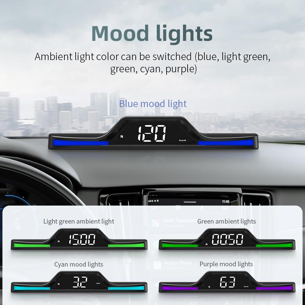 Hd Gps Head Up Display With Ambient Light 6