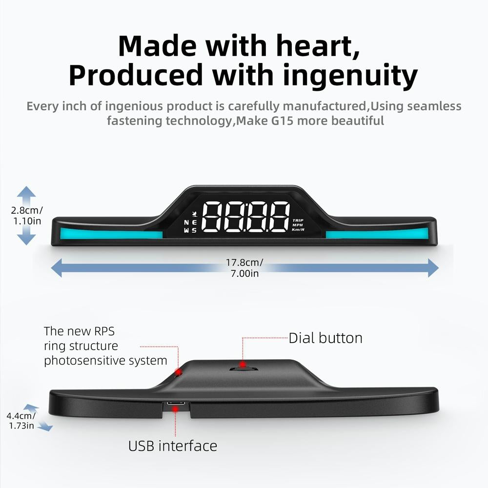 Hd Gps Head Up Display With Ambient Light 8