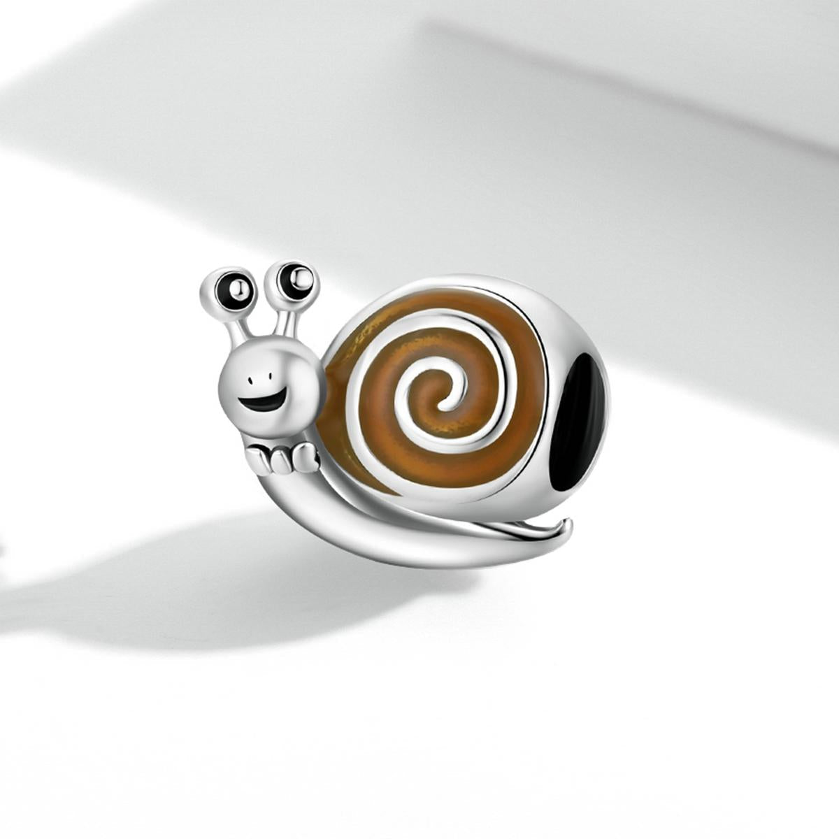 925 Sterling Silver Snail Bead Bracelet / Necklace Accessory 3