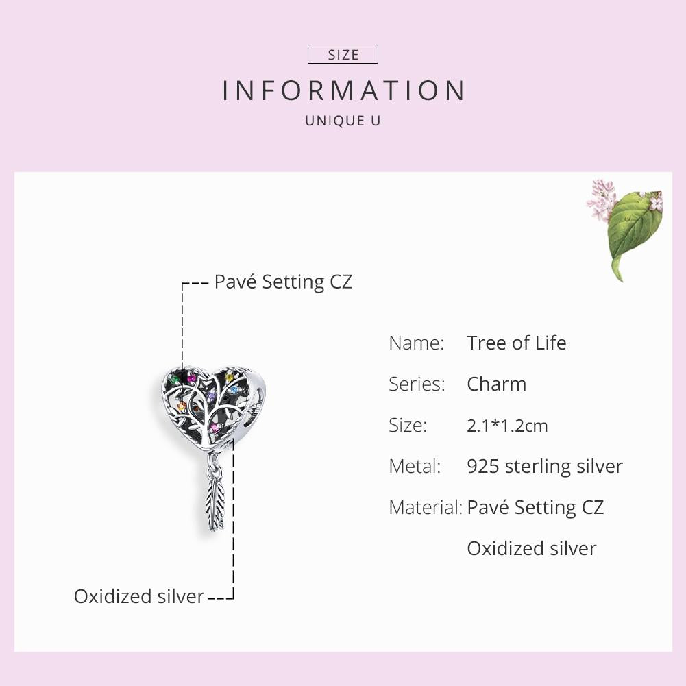 925 Sterling Silver Tree Of Life Beads For Diy Bracelets & Necklaces 5