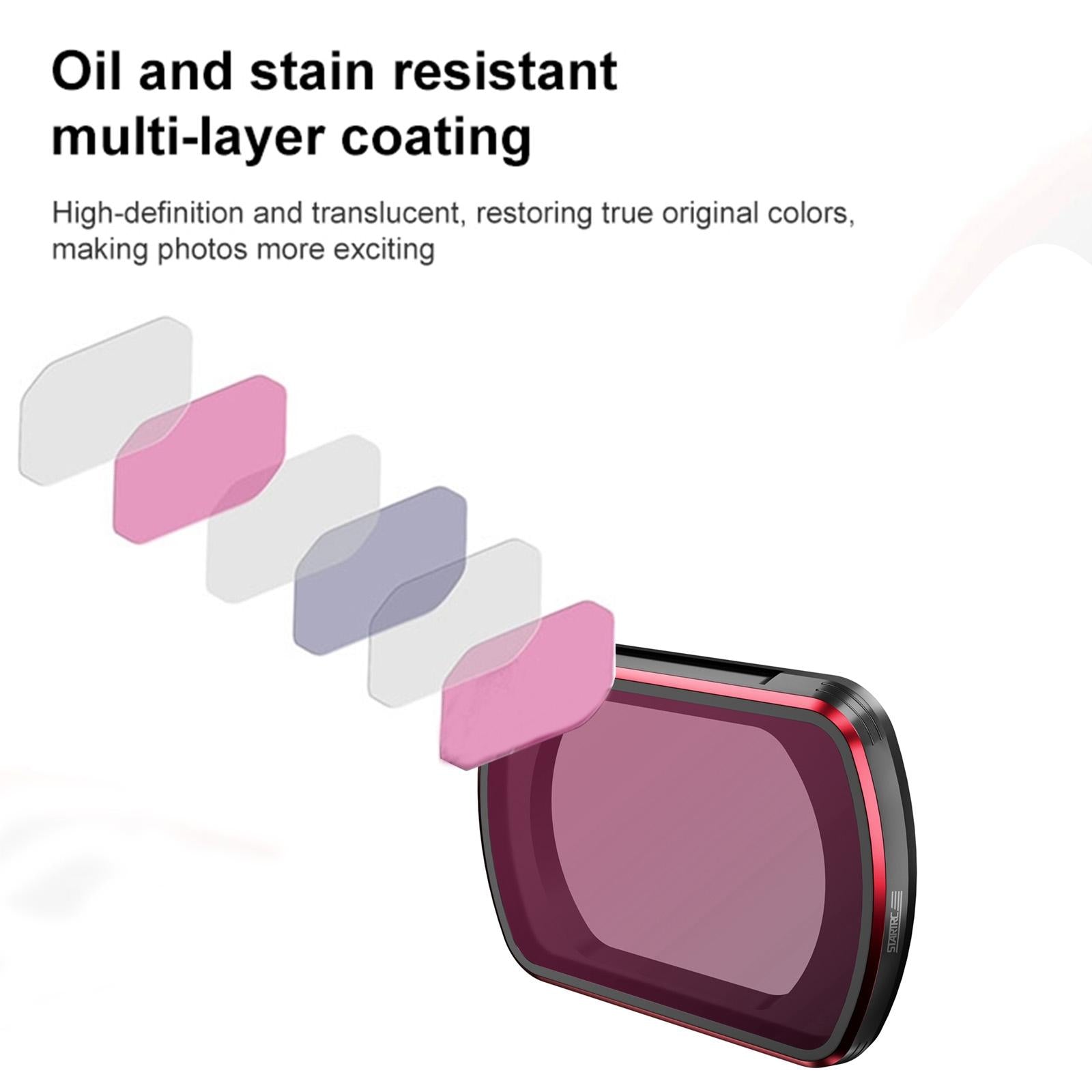 Complete Lens Filter Set for Dji Pocket 3 with Nd8-256 and Cpl 5