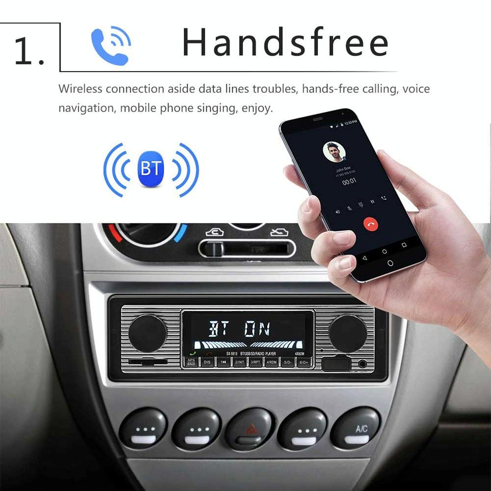 12V Car Mp3 Player With Bluetooth Fm Tf U Disk - Sx-5513 7