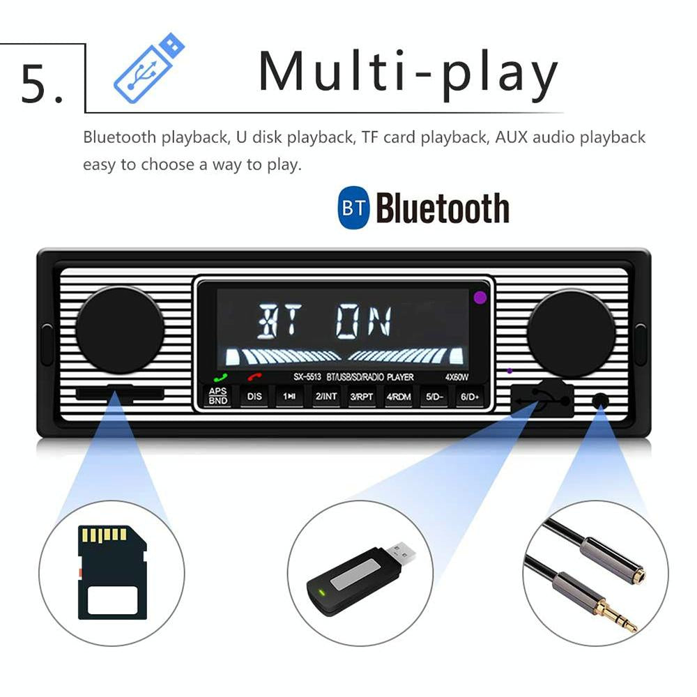 12V Car Mp3 Player With Bluetooth Fm Tf U Disk - Sx-5513 11