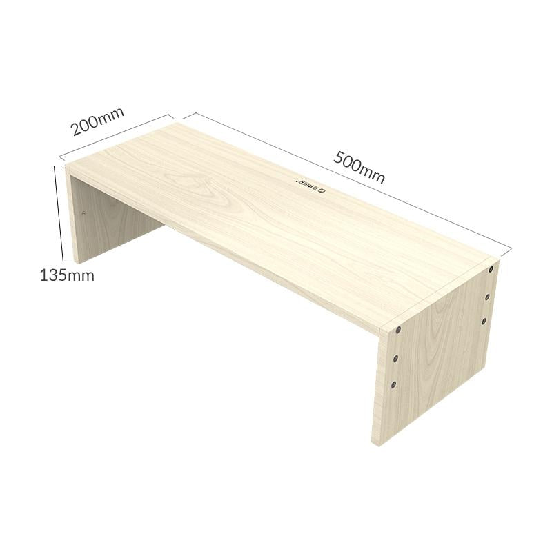 Natural Wood Monitor Stand - Compact Design 6