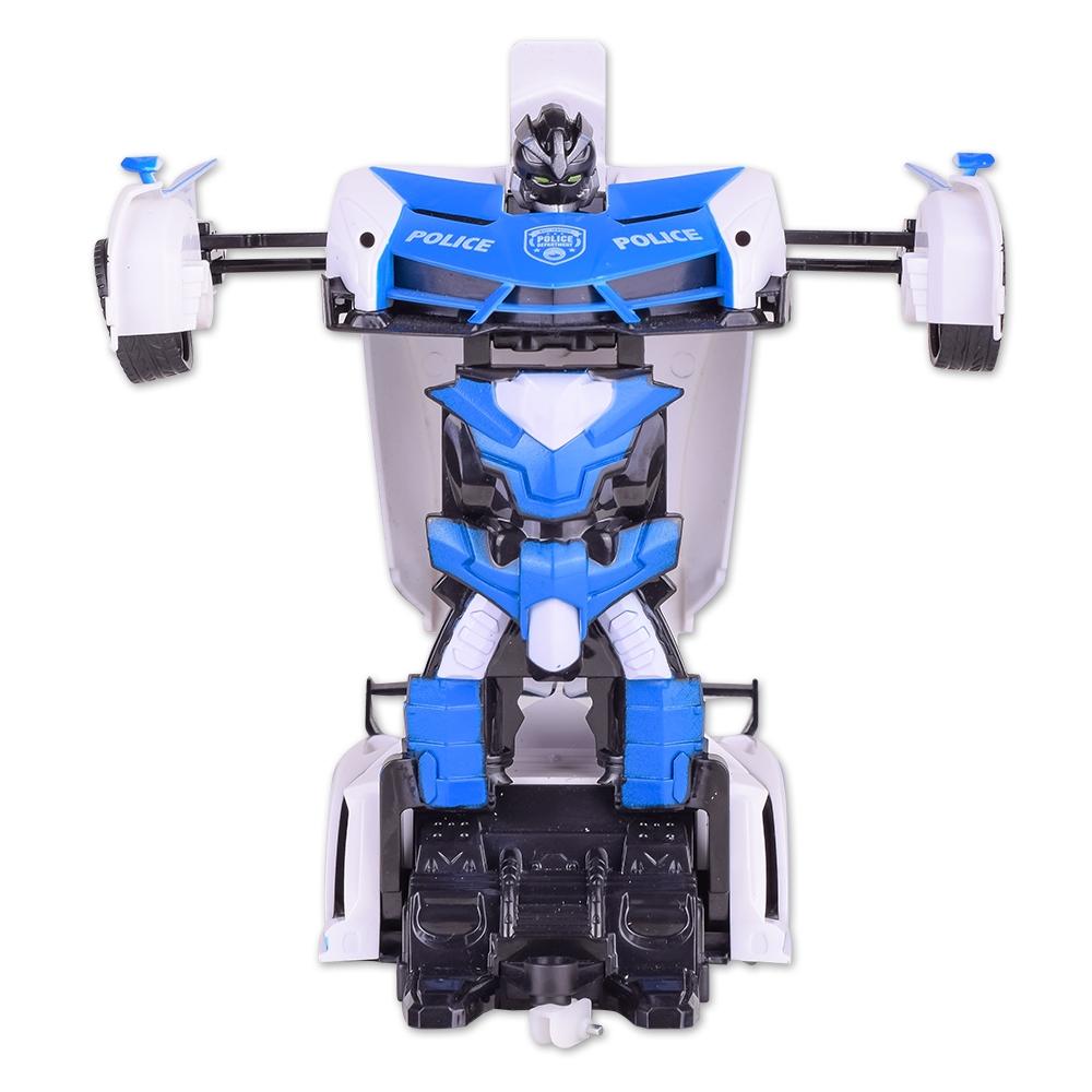 Remote Control Police Car - 4 Channels Deformable Toy 14