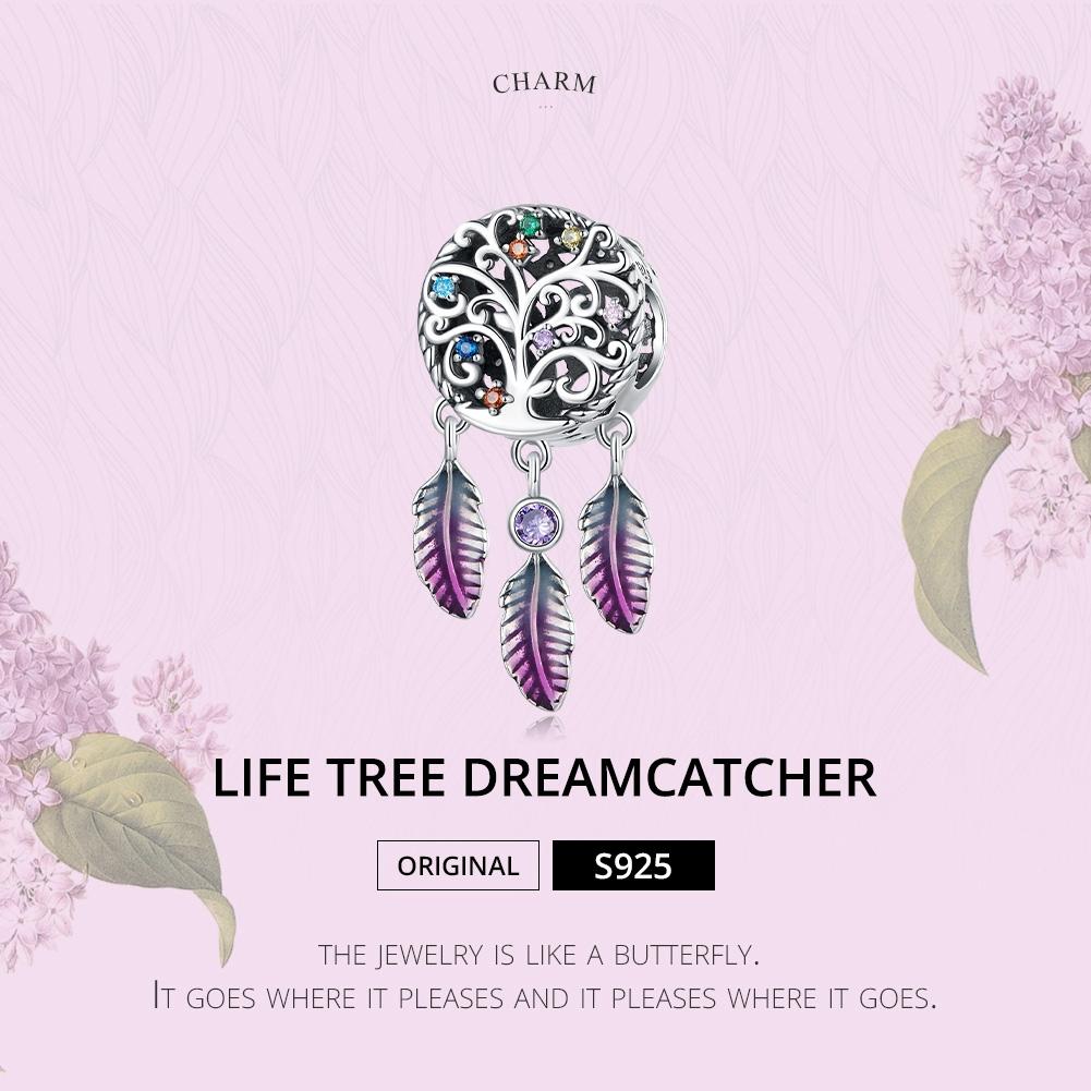 925 Sterling Silver Tree Of Life Dream Catcher Bracelet / Necklace Set 3