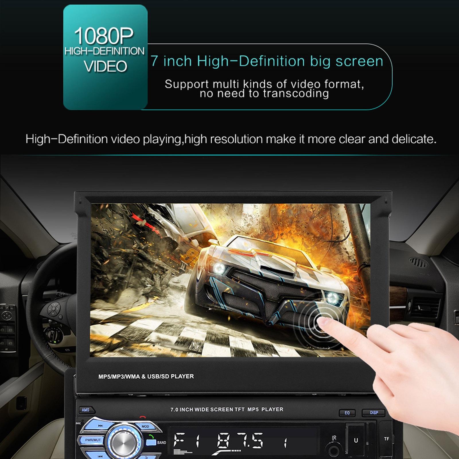 7 Inch Car Mp5 Player - Bluetooth Hands-Free Reverse 8