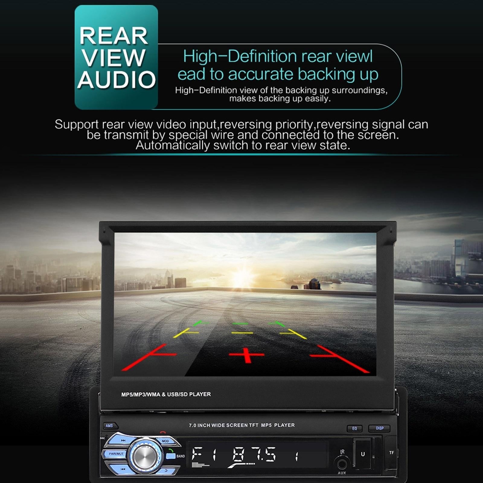 7 Inch Car Mp5 Player - Bluetooth Hands-Free Reverse 10