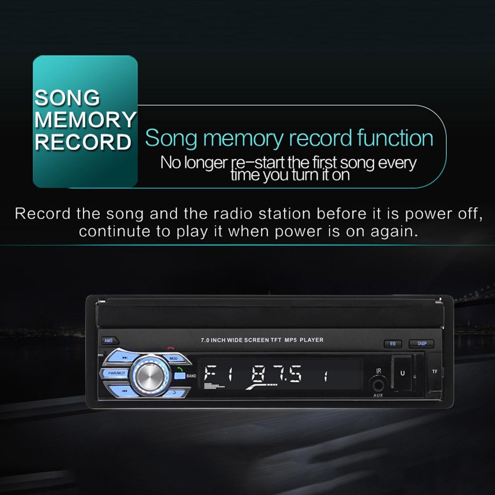 7 Inch Car Mp5 Player - Bluetooth Hands-Free Reverse 11