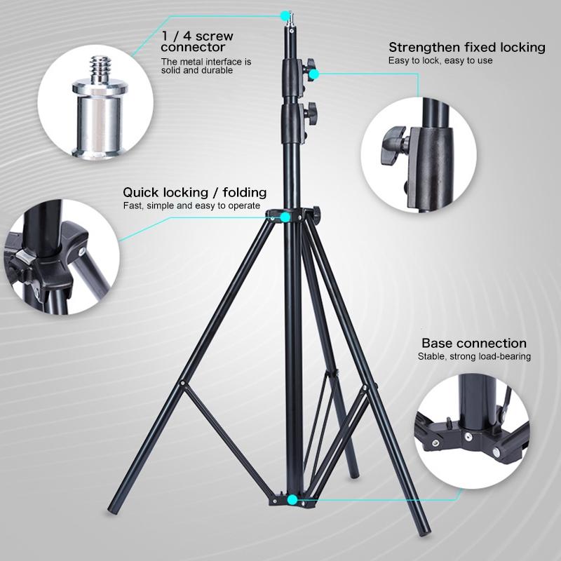 Professional Metal Lighting Stand For Studio Flash - 2.8M Height 5