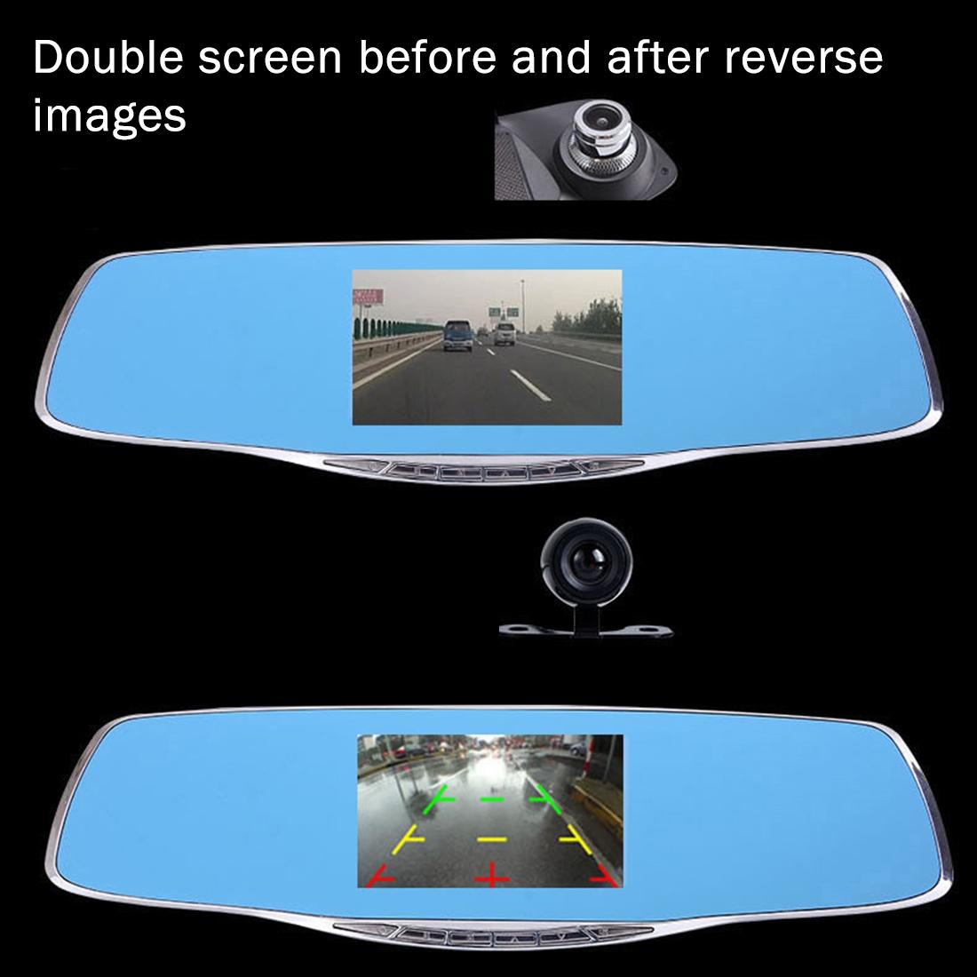 4.3 Hd 1080p Rearview Mirror Vehicle Dvr with Screen Display 5