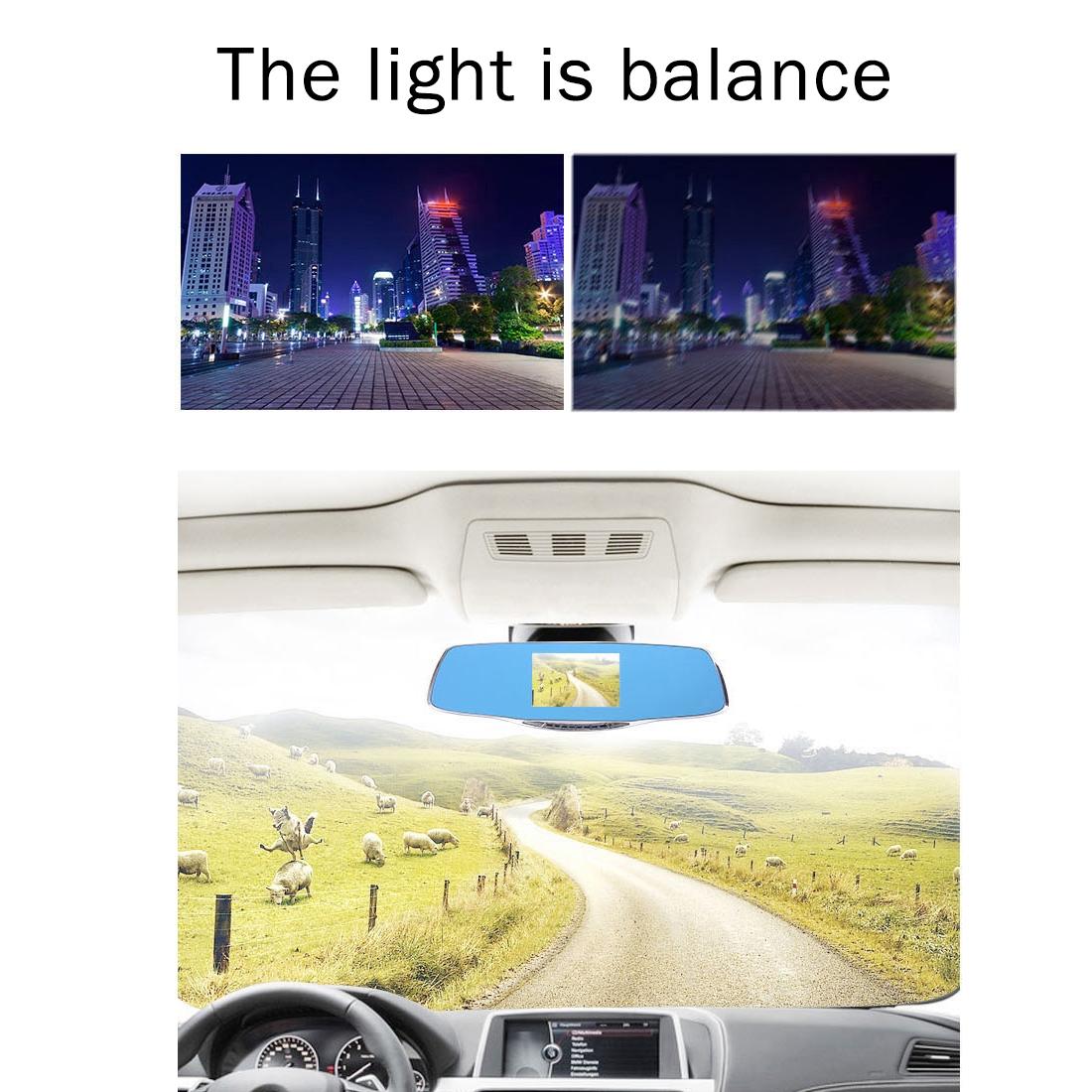 4.3 Hd 1080p Rearview Mirror Vehicle Dvr with Screen Display 6