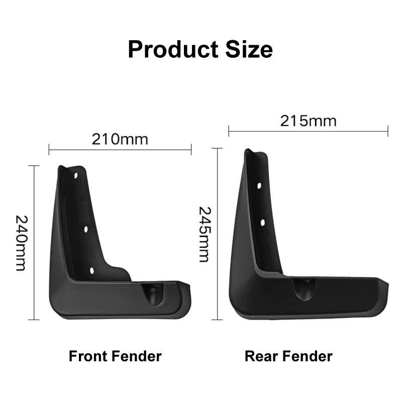 For Lexus Es 2013-2017 4Pcs / Set Car Auto Soft Plastic Splash Flaps Fender Guard 4