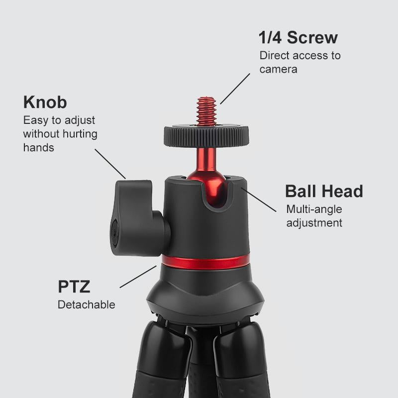 Flexible Mini Octopus Tripod with Remote for Slr Gopro Cellphone 4