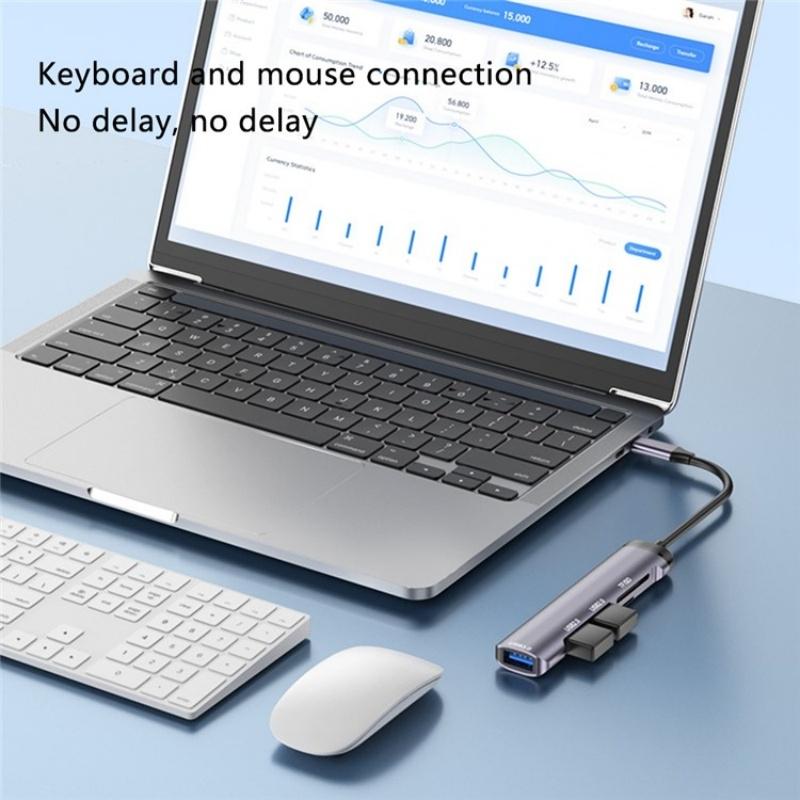 Type-C Usb Hub With Usb2.0X2 Usb3.0 And Tf / Sd Card Slots 6