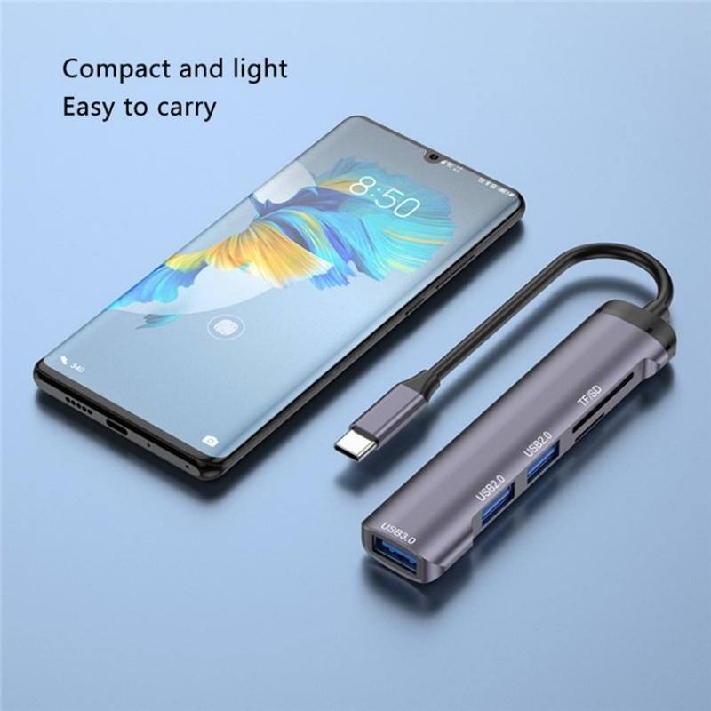 Type-C Usb Hub With Usb2.0X2 Usb3.0 And Tf / Sd Card Slots 7
