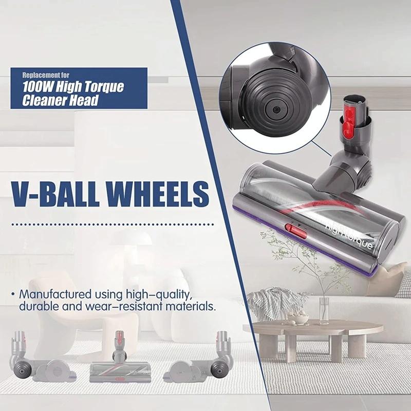 Powerful 100w Suction Head for Dyson V10 / V11 with V-ball Wheels 3
